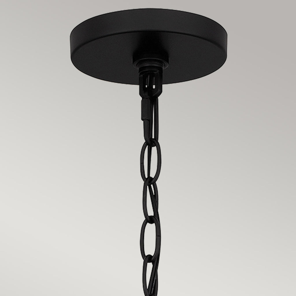Quoizel Teton 5 Light Pendant Matte Black