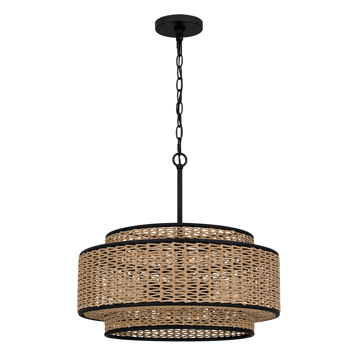 Quoizel Teton 5 Light Pendant Matte Black
