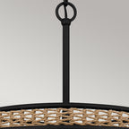 Quoizel Teton 5 Light Pendant Matte Black