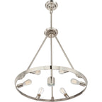 Quoizel Theater Row 7 Light Pendant Light in Imperial Silver