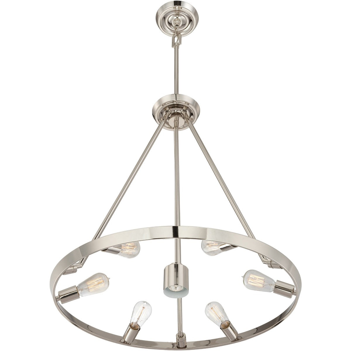 Quoizel Theater Row 7 Light Pendant Light in Imperial Silver