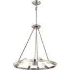 Quoizel Theater Row 7 Light Pendant Light in Imperial Silver