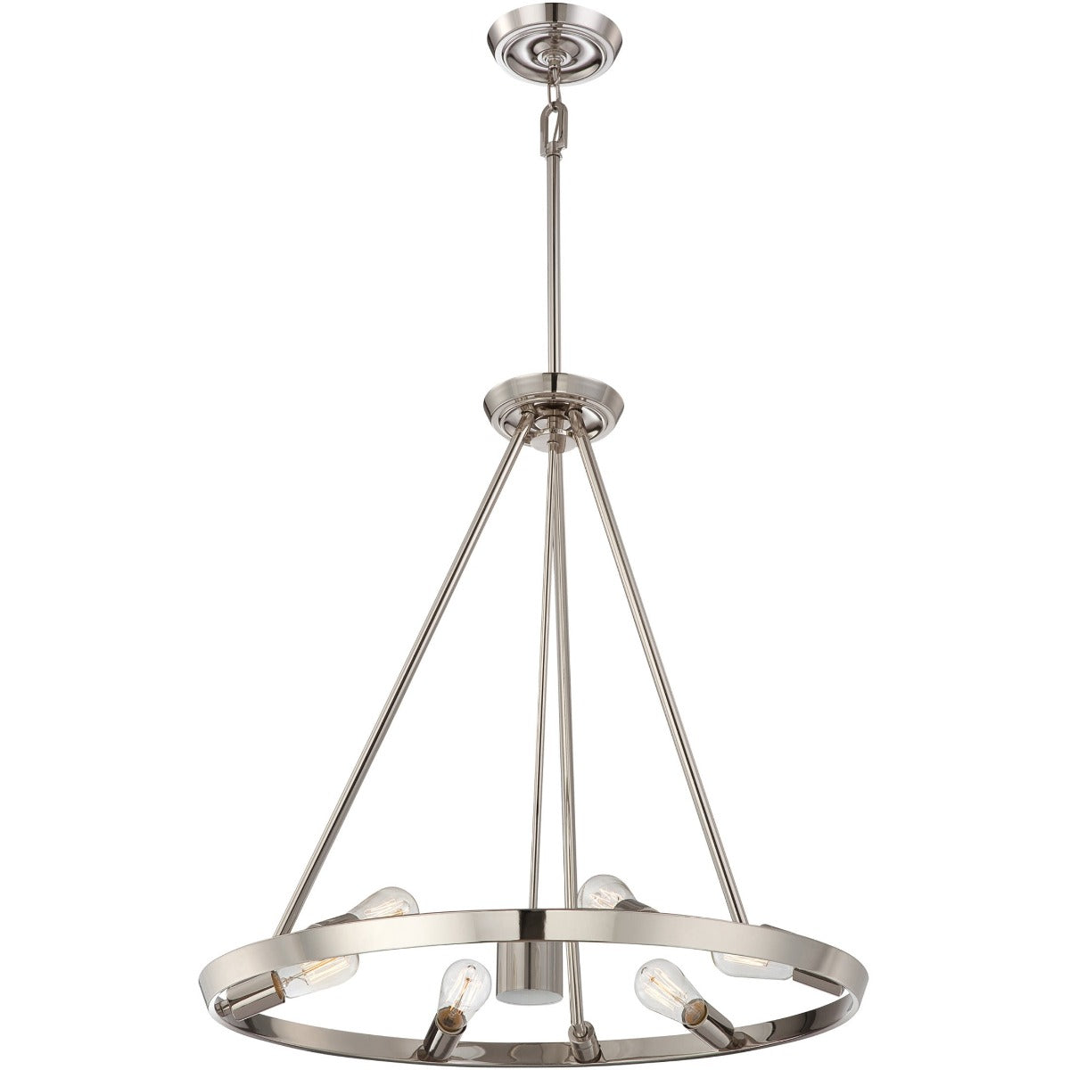 Quoizel Theater Row 7 Light Pendant Light in Imperial Silver