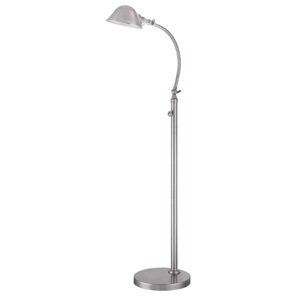 Quoizel Thompson LED Floor Lamp in Brushed Nickel QZ-THOMPSON-FLBN