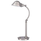 Quoizel Thompson LED Table Lamp in Brushed Nickel QZ-THOMPSON-TLBN