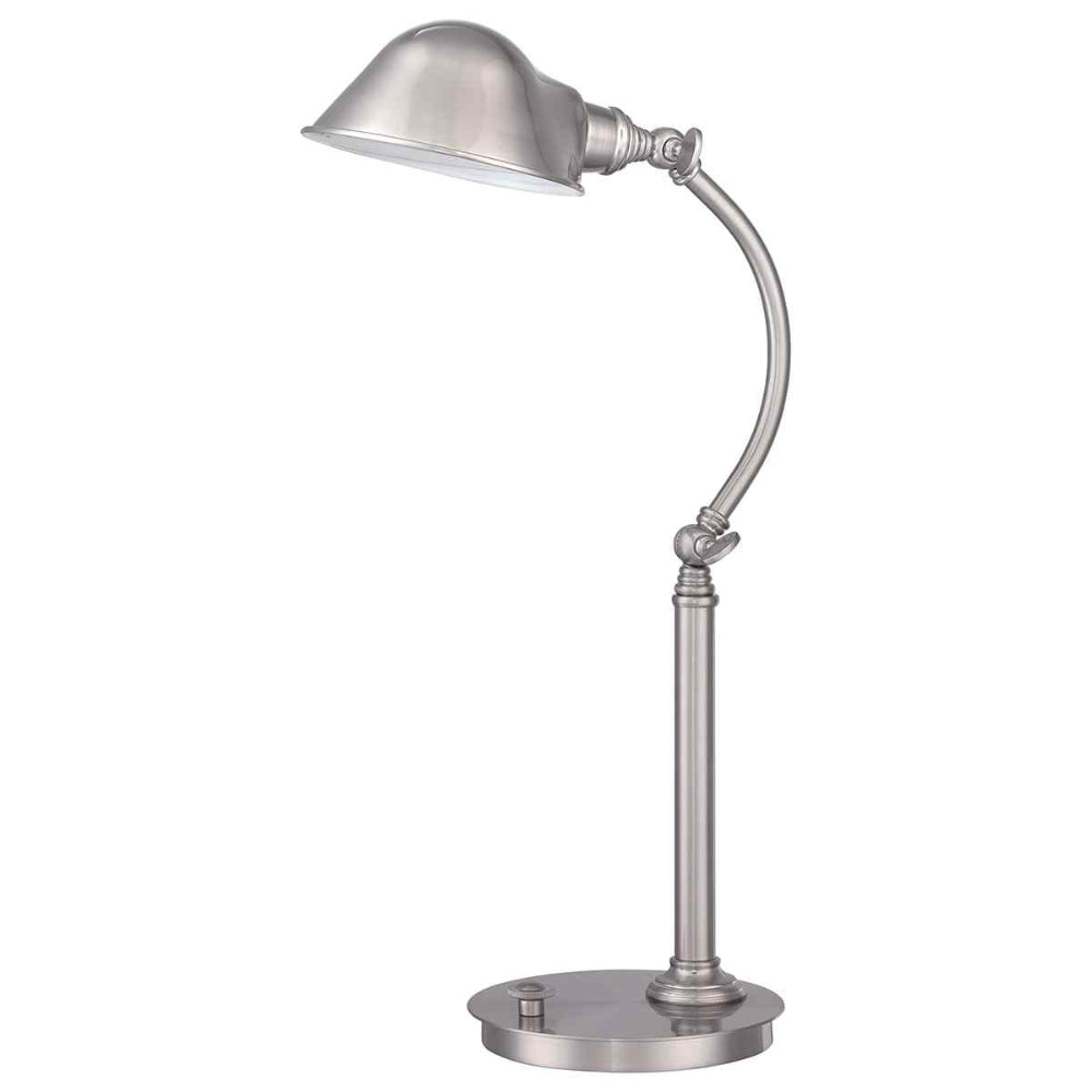 Quoizel Thompson LED Table Lamp in Brushed Nickel QZ-THOMPSON-TLBN