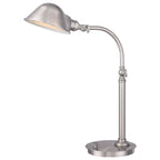 Quoizel Thompson LED Table Lamp in Brushed Nickel QZ-THOMPSON-TLBN