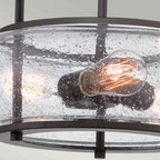 Quoizel Trilogy Medium Semi Flush Ceiling Light in Old Bronze