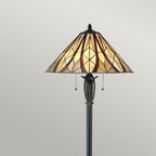 Quoizel Victory Tiffany Floor Lamp in Bronze
