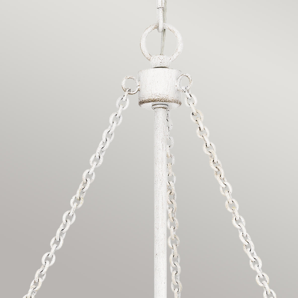 Quoizel Waylon 4 Light Pendant Antique White with Rope Shade