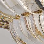 Quoizel Whitecap 4 Light Semi Flush Medium Tinted Amber Glass with Mottled Cocoa Brown