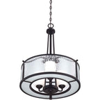 Quoizel Adonis 3 Light Pendant Light in Dark Cherry