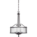 Quoizel Adonis 3 Light Pendant Light in Dark Cherry