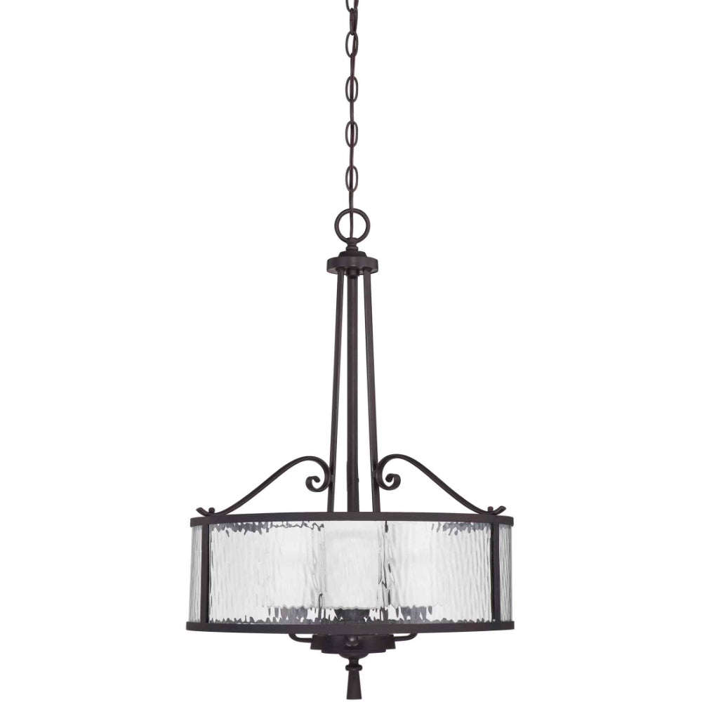 Quoizel Adonis 3 Light Pendant Light in Dark Cherry