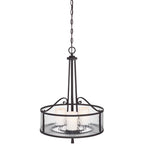 Quoizel Adonis 3 Light Pendant Light in Dark Cherry