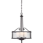 Quoizel Adonis 3 Light Pendant Light in Dark Cherry