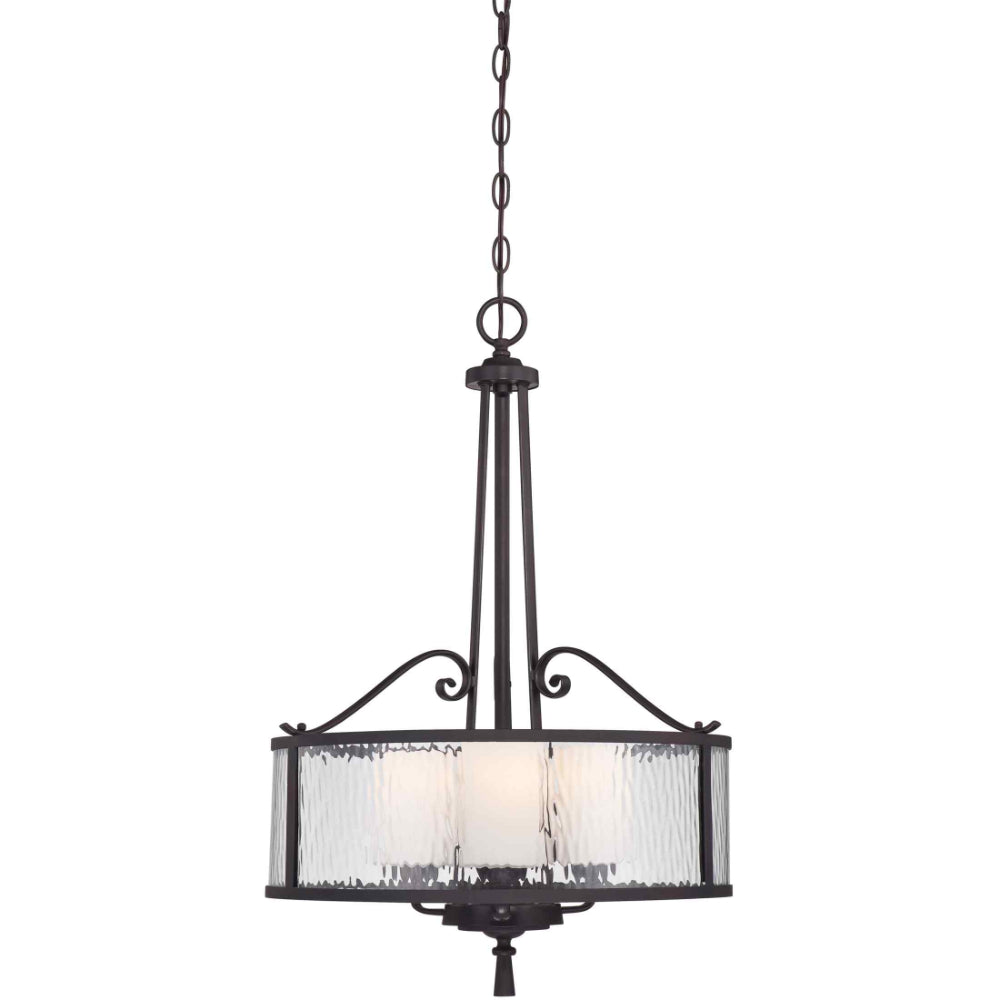 Quoizel Adonis 3 Light Pendant Light in Dark Cherry