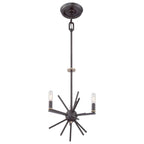 Quoizel Carnegie 3 Light Chandelier Western Bronze QZ-CARNEGIE3