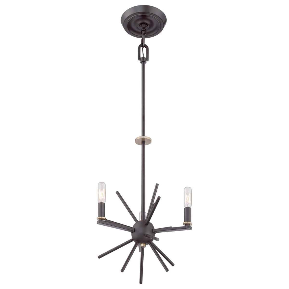 Quoizel Carnegie 3 Light Chandelier Western Bronze QZ-CARNEGIE3