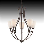 Quoizel Chantilly 5 Light Ceiling Light in Palladian Bronze
