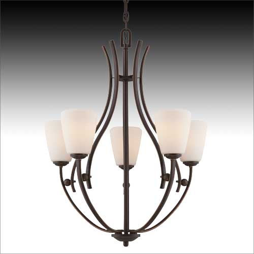 Quoizel Chantilly 5 Light Ceiling Light in Palladian Bronze