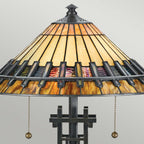 Quoizel Chastain Tiffany Desk Lamp in Vintage Bronze