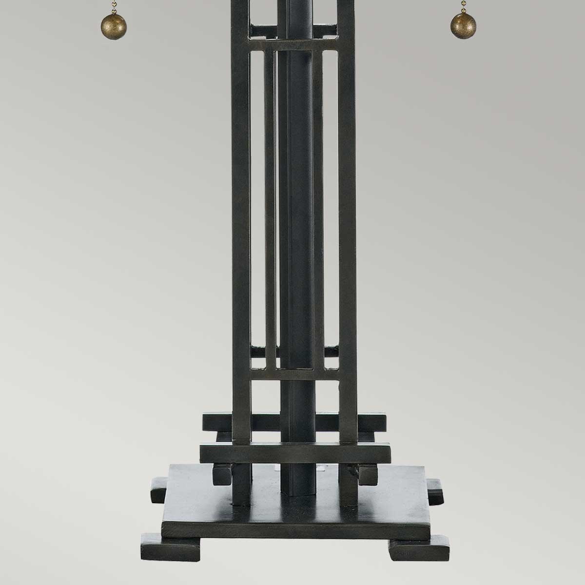 Quoizel Chastain Tiffany Desk Lamp in Vintage Bronze