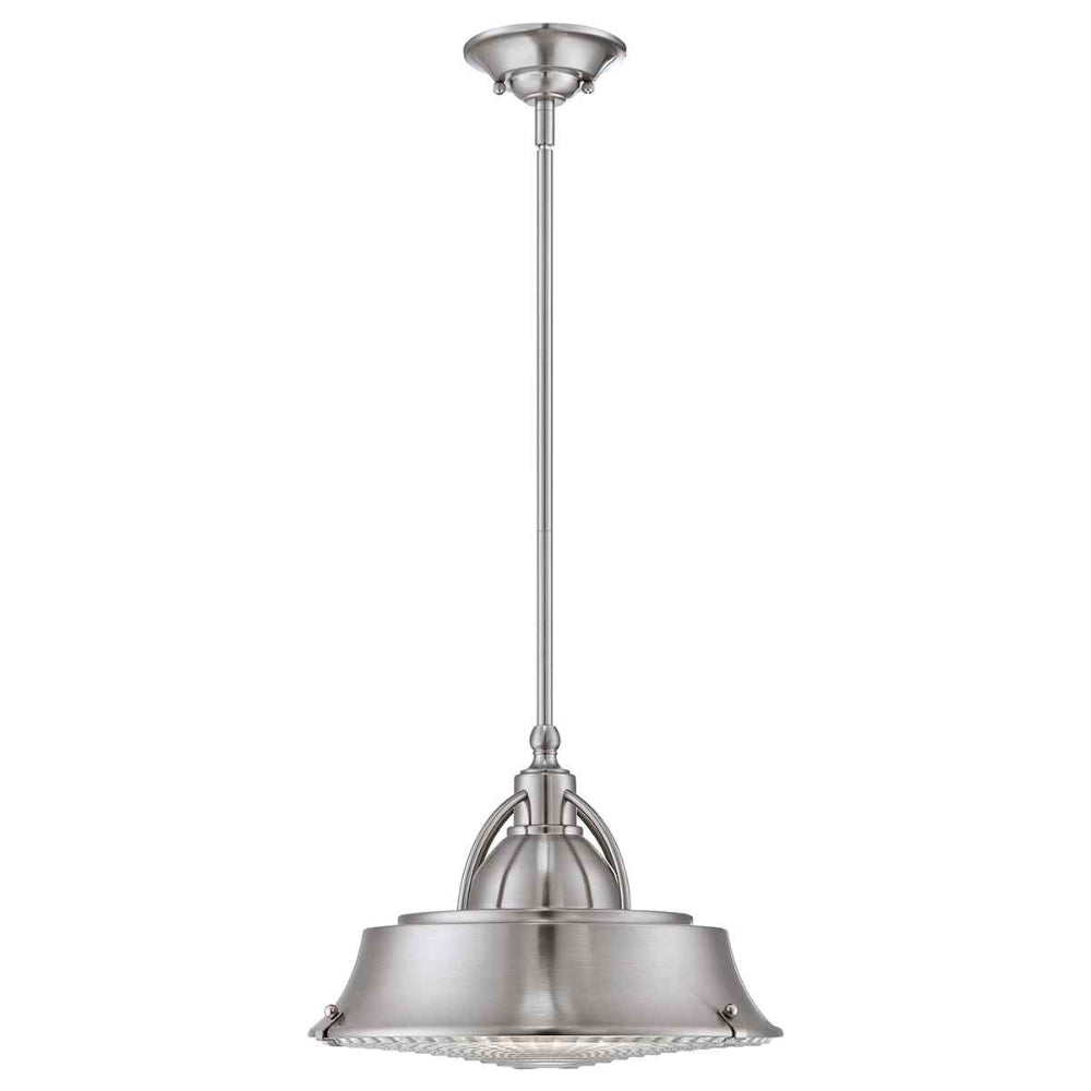 Quoizel Cody 2 Light Pendant in Brushed Nickel QZ-CODY-P-M-BN