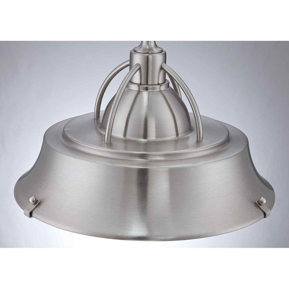 Quoizel Cody 2 Light Pendant in Brushed Nickel QZ-CODY-P-M-BN