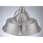 Quoizel Cody 2 Light Pendant in Brushed Nickel QZ-CODY-P-M-BN