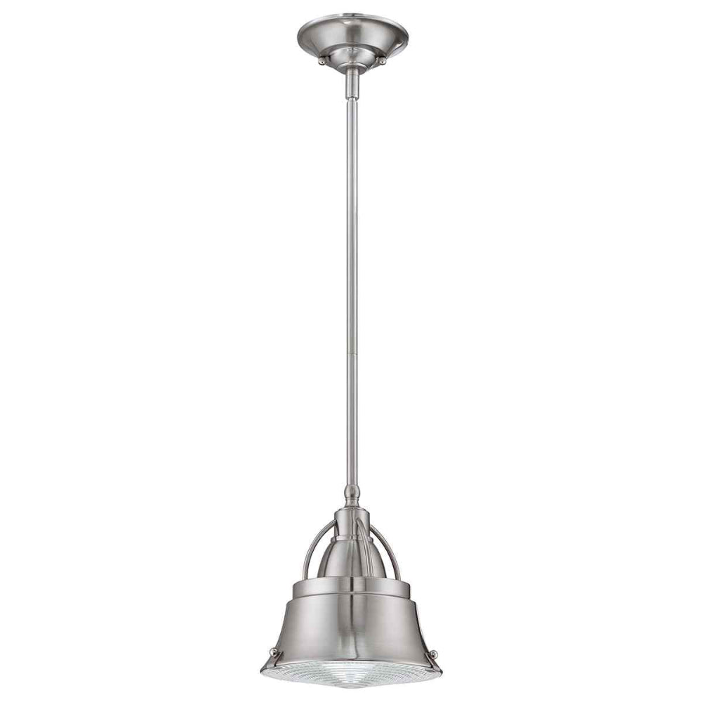 Quoizel Cody 1 Light Mini Pendant in Brushed Nickel QZ-CODY-P-S-BN
