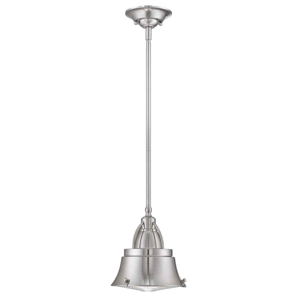 Quoizel Cody 1 Light Mini Pendant in Brushed Nickel QZ-CODY-P-S-BN