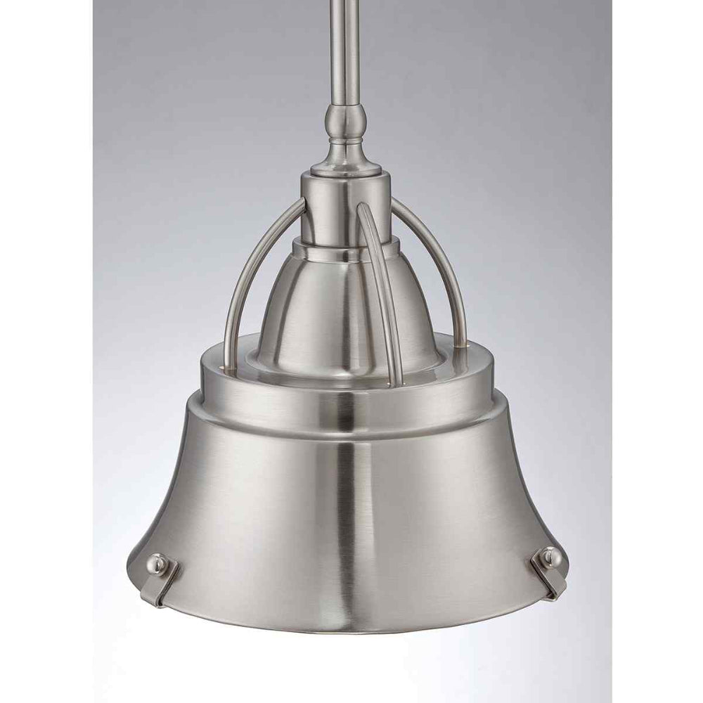 Quoizel Cody 1 Light Mini Pendant in Brushed Nickel QZ-CODY-P-S-BN