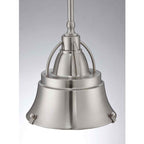 Quoizel Cody 1 Light Mini Pendant in Brushed Nickel QZ-CODY-P-S-BN
