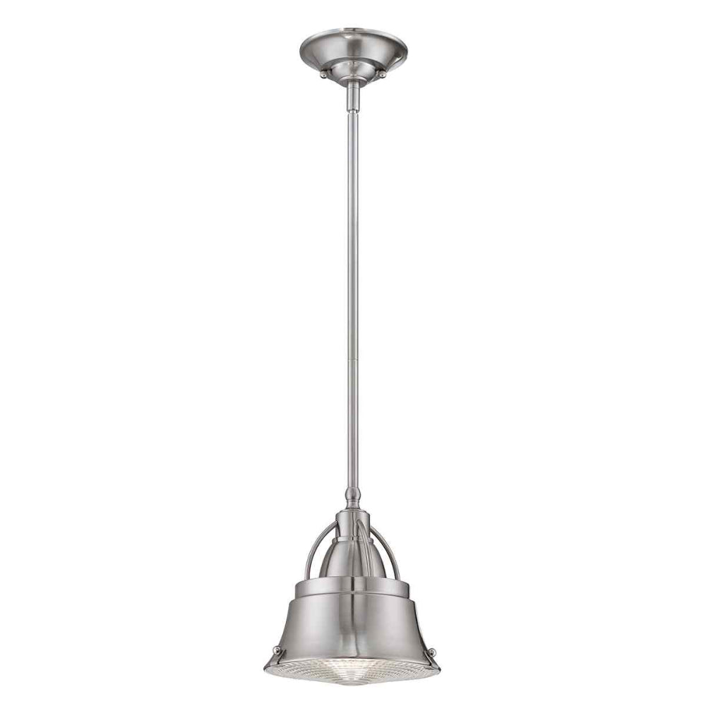 Quoizel Cody 1 Light Mini Pendant in Brushed Nickel QZ-CODY-P-S-BN