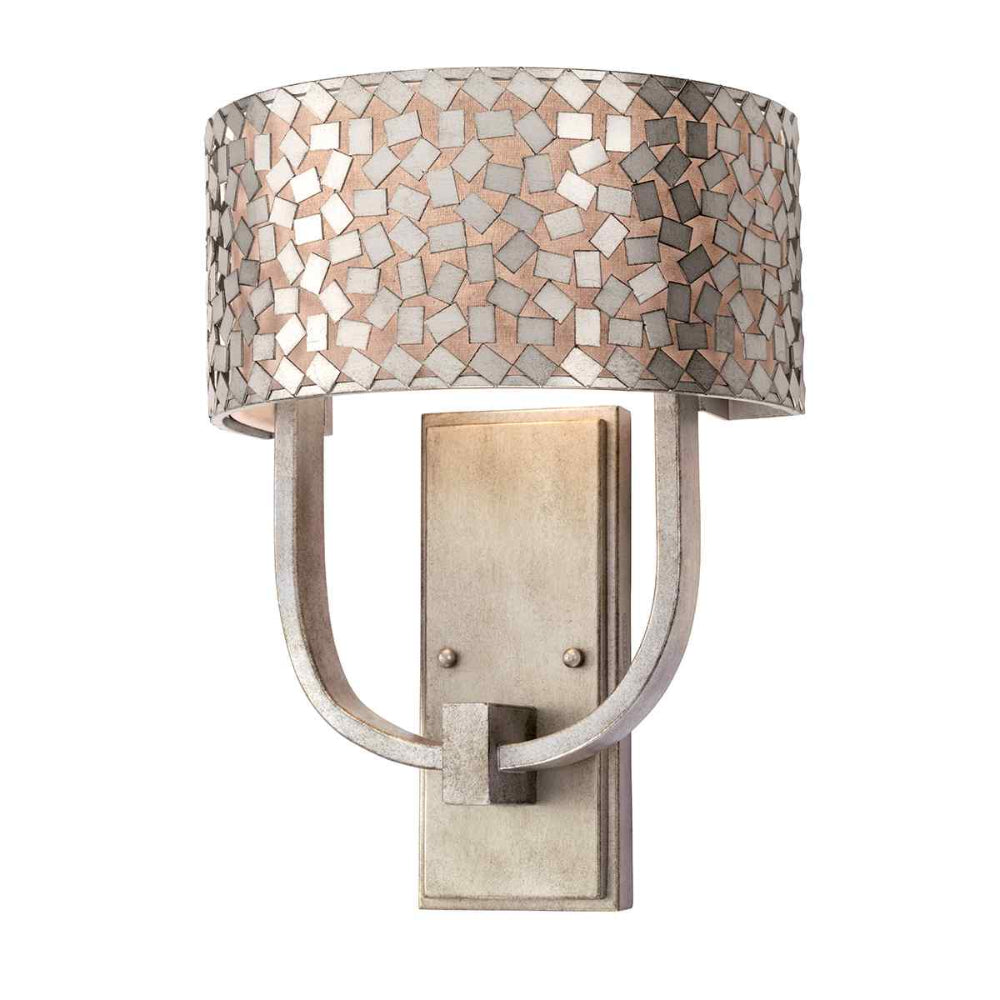 Quoizel Confetti 2 Light Wall Bracket Old Silver QZ-CONFETTI2