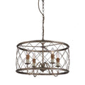 Quoizel Dury 4 Light Pendant Chandelier Century Silver Leaf QZ-DURY-P