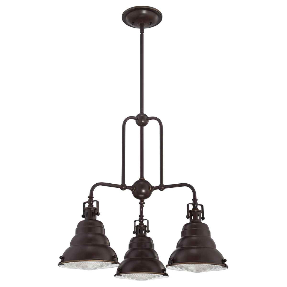 Quoizel Eastvale 3 Light Chandelier in Palladian Bronze