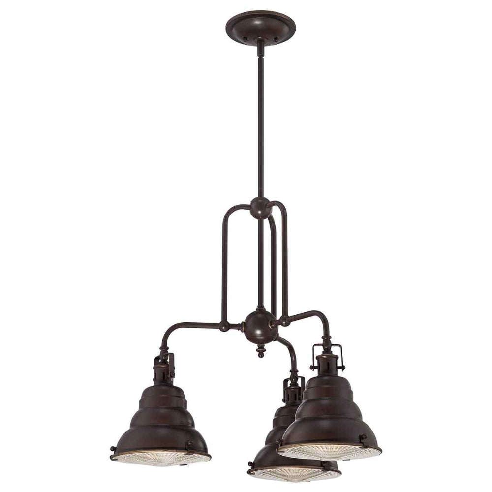 Quoizel Eastvale 3 Light Chandelier in Palladian Bronze