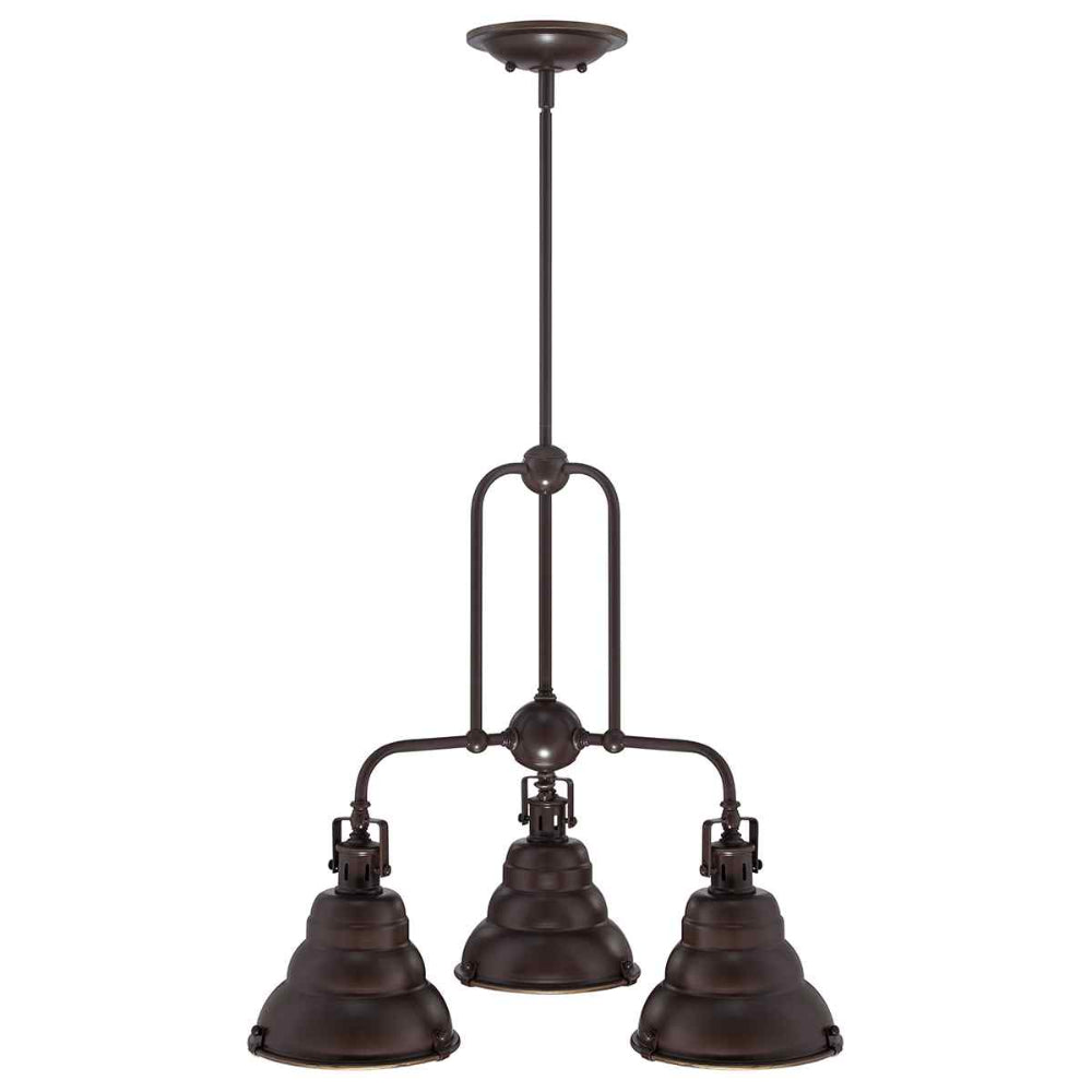 Quoizel Eastvale 3 Light Chandelier in Palladian Bronze
