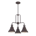 Quoizel Eastvale 3 Light Chandelier in Palladian Bronze