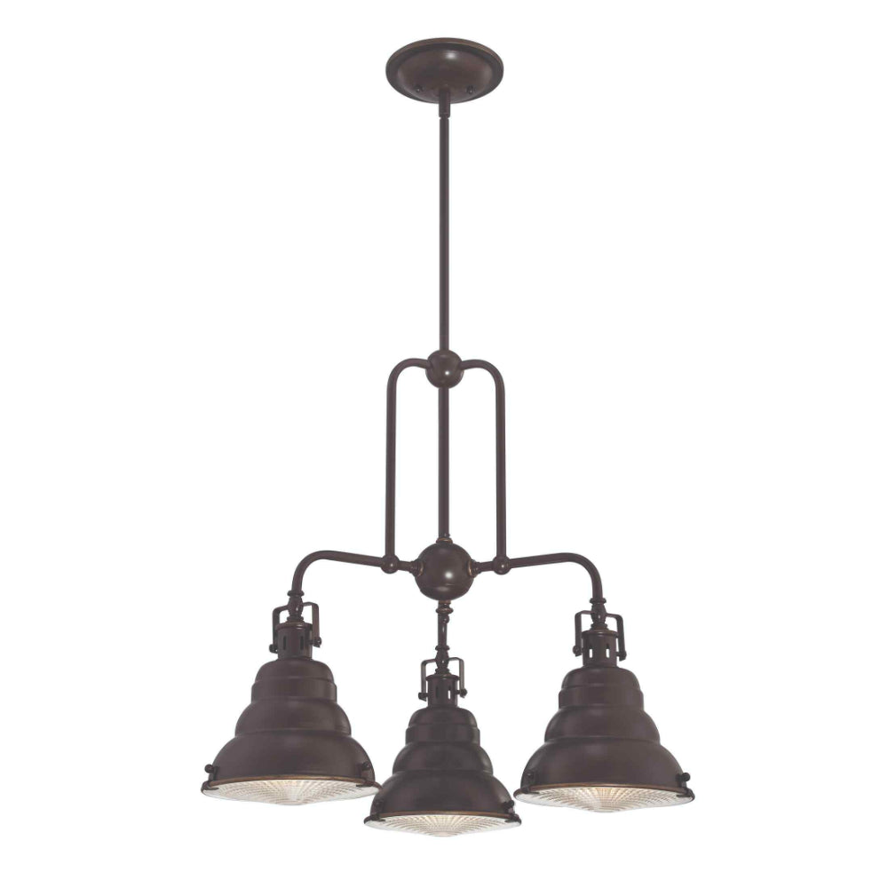 Quoizel Eastvale 3 Light Chandelier in Palladian Bronze