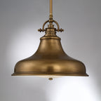 Quoizel Emery 1 Light Pendant Light in Weathered Brass