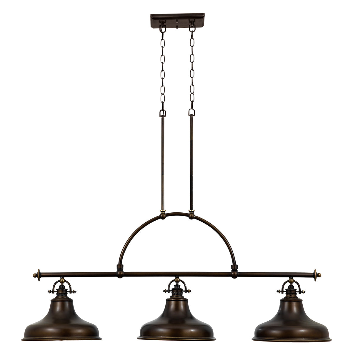 Quoizel Emery 3 Light Bar Pendant Light in Palladian Bronze
