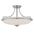 Quoizel Griffin 4 Light Semi Flush Ceiling Light in Polished Chrome