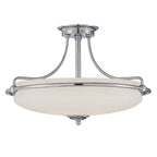 Quoizel Griffin 4 Light Semi Flush Ceiling Light in Polished Chrome