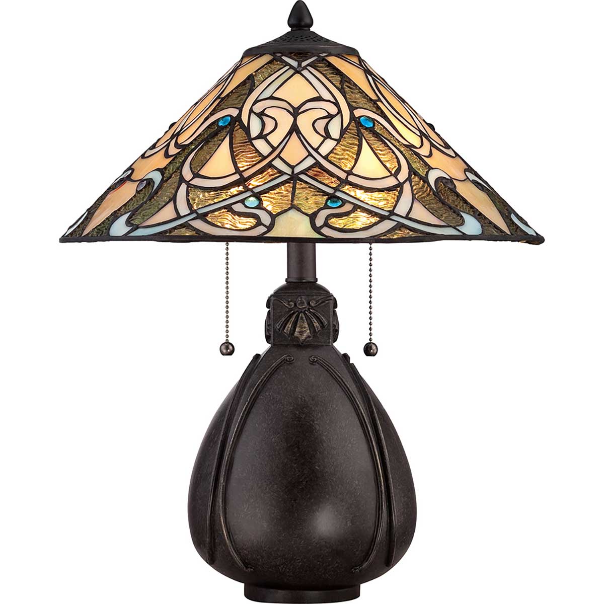 Quoizel India Table Lamp in Imperial Bronze