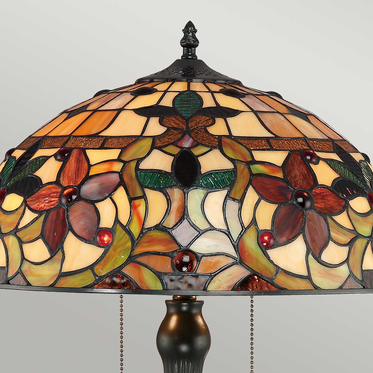 Quoizel Kami Tiffany Table Lamp in Vintage Bronze