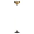 Quoizel Kami Tiffany Floor Lamp in Vintage Bronze