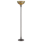 Quoizel Kami Tiffany Floor Lamp in Vintage Bronze